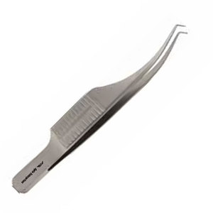 Stainless Steel Manual Microsurgical Instrument 7.5 cm Length CE Barraquer Colibri Micro-Suture Forceps 1x2 Teeth 0.12 mm Tip - Product Image 5