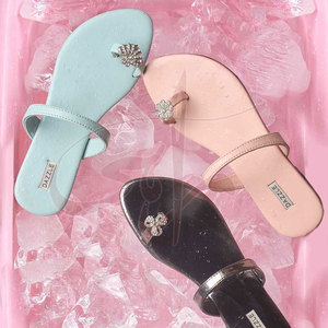 หนังเทียมด้านบนและซับในของผู้หญิงลายพิมพ์กันลื่นดีไซน์เหมือนเปลือก - Product Image 5