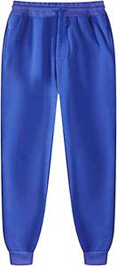 Conjunto Deportivo con Capucha Azul para Niños, Sudadera de Color Sólido, Pantalones Deportivos de Algodón, Ropa Casual de Otoño, Cierre con Cordón de Ajuste - Product Image 6