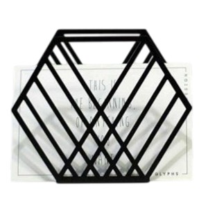 Minimalist Design Flower Shaped Matte Black Powder Coated Finished Iron Napkin Holder For Birthday Decor For Hotel Decor - Product Image 5