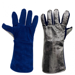 Guantes de seguridad aluminizados For Palm de 14 pulgadas para costura, protección contra calor radiante, nivel de impacto 3, venta al por mayor para EE. UU. y Europa - Product Image 1