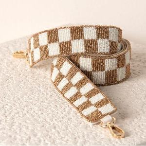 Women's Luxury Beaded Crossbody Purse <b>Straps</b> Wide Shoulder Teacher Handbag <b>Replacement</b> Customization - Product Image 1