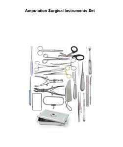 Ensemble d'instruments chirurgicaux pour amputation par Dentavex - Product Image 1
