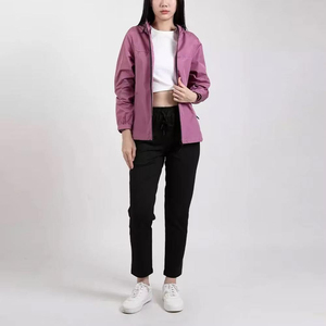 Ensemble de survêtement coupe-vent pour femme, veste et pantalon, vêtements de sport respirants pour la randonnée, la course à pied et les voyages, prix abordable - Product Image 1