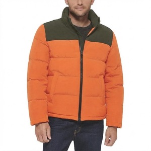 เสื้อแจ็คเก็ตพัฟเฟอร์บล็อกสีส้มเขียวสำหรับผู้ชาย ปี 2026 มีฮู้ด กันลม เสื้อคลุมลำลองสำหรับฤดูหนาว แบบกลับด้านได้ เป็นมิตรกับสิ่งแวดล้อม สไตล์สตรีทแวร์ - Product Image 5