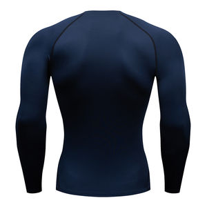 Nouveau maillot de bain à manches longues pour homme avec impression de logo personnalisée, protection UV, séchage rapide, rashguard imprimé pour homme - Product Image 4
