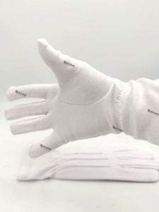 Guantes Blancos de Algodón para Hombre, Guantes Formales para Esmoquin, Uniforme, Desfile, Guardia de Honor - Product Image 3