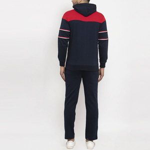Conjunto Deportivo Personalizado Rojo para Hombre, Sudadera con Capucha y Cierre Completo, Pantalones de Chándal Ajustados, Ropa Deportiva Urbana - Product Image 2