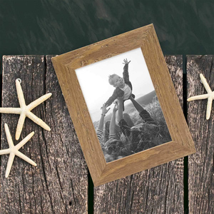 Cadre photo en bois vintage classique, fait à la main, rustique, moderne, contemporain, finition propre, décoration de table - Product Image 5
