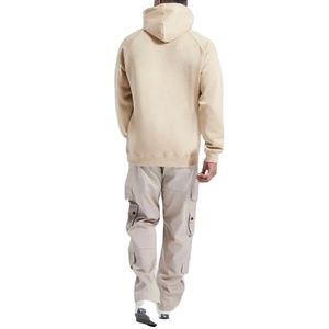 เสื้อฮู้ดสวมหัวผ้าฟลีซหนาผ้าฝ้ายแบบสวมศีรษะสำหรับผู้ชายผู้หญิงโอเวอร์ไซส์แบบกำหนดเอง - Product Image 3