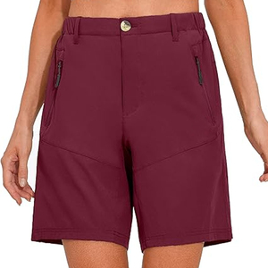 Shorts d'entraînement personnalisés pour femme avec logo, taille mi-haute, pour le golf, le tennis, le badminton, en polyester respirant et à séchage rapide, style décontracté et streetwear. - Product Image 5