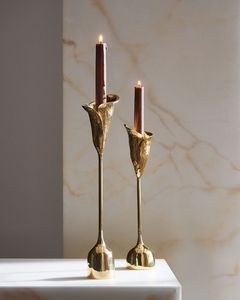 Luxury Handmade Solid Brass Candle Holder for Home Decor Wedding Centerpiece <b>Table</b> Decoration - Product Image 3