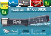 Marteau agrafeur léger de 10 mm à chargement arrière, qualité industrielle et bricolage, avec personnalisation OEM/ODM