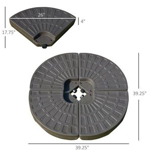Ombrellone da Giardino Quadrato con Base in Acciaio Inox e Ferro per Patio, Ristorante, Hotel, Spiaggia - Consigliato per la Pioggia - Product Image 2