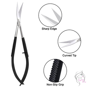 Ciseaux à cuticules professionnels, coupe-peaux mortes, en acier inoxydable, outil de manucure de pointe, design moderne et personnalisé. - Product Image 4