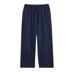 Men's <b>Navy</b> Blue Hooded Tracksuit Full Zipper Loose Fit Solid Color Cotton Casual Wear with Side Pockets Autumn Style - Product Image 5