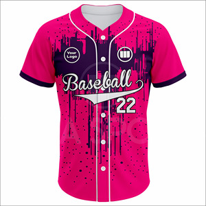 Custom Baseball Uniform Set Breathable Four-Way Stretch Eco-Friendly Polyester Moisture Wicking Sublimation Jersey Team - Product Image 2