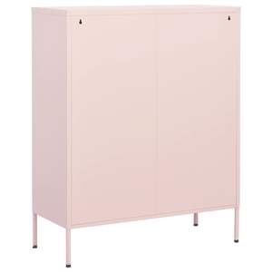 Armoire de rangement rectangulaire en acier rose moyen pour salon - Product Image 4