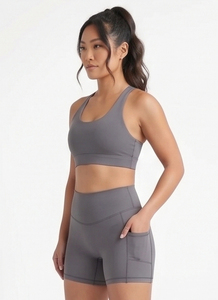 Shorts de compression pour femme, sous-vêtement de yoga, shorts de sport moulants pour la gym et le fitness, shorts de yoga pour l'exercice - Product Image 2