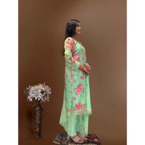 Conjunto de Top, Pantalón y Dupatta para Mujer con Bordado y Trabajo de Lentejuelas - Product Image 3