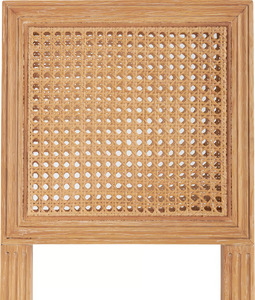 Silla de Comedor Moderna Neoclásica con Acabado en Madera de Roble y Respaldo de Ratán para Comedor o Banquete por NAM HAI - Product Image 3