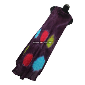 Vestido de Rayón Premium Hecho a Mano con Estampado Tie Dye para Mujer, Ligero, para Vacaciones y Playa, 100% Rayón, Vestido Tipo Paraguas para Mujer - Product Image 6