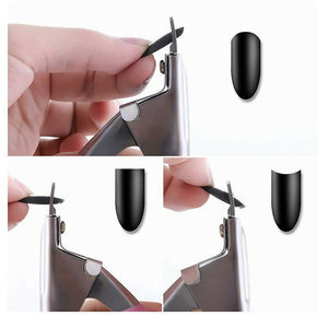 Cortauñas de acero inoxidable y acrílico en oferta, cortador de bordes de uñas con punta recta para uñas acrílicas, para dedos. - Product Image 6
