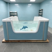 Baignoire Spa Bébé Autonome Écologique avec Jets en Acrylique et Massage pour la Relaxation des Nouveau-nés