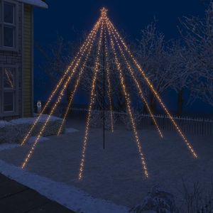 Árbol de Navidad LED de 16 pies de altura, color blanco cálido, de plástico y metal, elegante árbol de Navidad de 16 pies - Product Image 1