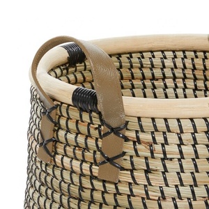 Panier de rangement en jute et en herbe de mer, nouveau design tendance, panier tissé, prix de gros, décoration de meubles de chambre - Product Image 5