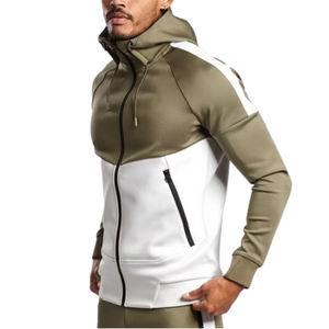 Ensemble de survêtement de sport personnalisé imprimé, veste et pantalon, pour la course et l'entraînement, chaud, léger et respirant, 2 pièces - Product Image 2