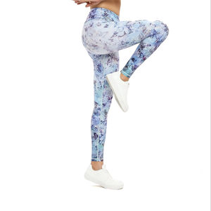 Leggings de yoga et de fitness personnalisés de haute qualité, taille haute élastique, en Spandex/Polyester, séchage rapide, respirants, pour la vente en ligne - Product Image 1