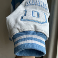 Veste universitaire vintage en laine personnalisée avec patch chenille brodé, style baseball, manches en cuir, vente en gros