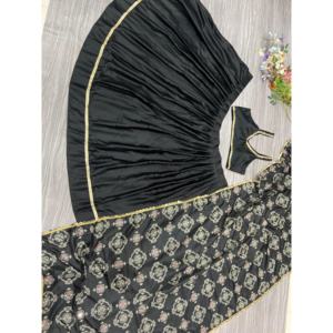 Navratri lehenga choli ที่สวยได้รับความนิยมมากที่สุดพร้อมกระจกจริงสวมใส่ได้มีประสิทธิภาพ - Product Image 3
