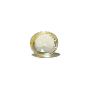 Natural Yellow Sapphire 5.05 Carat Oval Cut Loose Gemstone for Fine Jewelry - Product Image 2