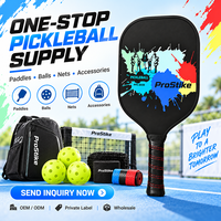 Raquette de pickleball T300 en fibre de carbone pour l'entraînement des juniors, écoles, clubs, logo personnalisé, OEM/ODM, marque privée, vente en gros