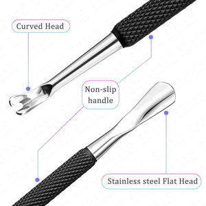 Pousse-cuticules professionnel en bois, cuillère nettoyante pour ongles, bâtonnet pour éliminer les peaux mortes, outil pour manucure et pédicure - Product Image 5