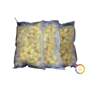 Mango en cubos IQF, fresco, dulce, fruta tropical, origen Vietnam, ideal para mezclar en batidos y bebidas. - Product Image 1