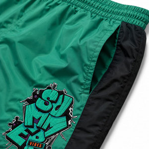 FREEZY APPAREL Ensemble veste à capuche et short pour homme, vert et noir, respirant, tissu tricoté 300g, style streetwear, séchage rapide - Product Image 5
