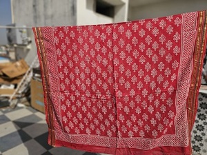 Export Quality Handmade Print Cotton Beachwear Leaf Design Lightweight Women’s Bikini Cover-Up - Product Image 5