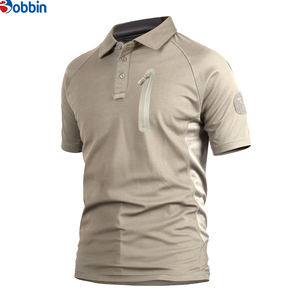 Custom Logo Embroidered <b>Men's</b> for T-<b>Shirt</b> <b>Safari</b> Short Sleeve Pockets Tactical Viscose/Cotton 220g for Hunting Camping Turn - Product Image 2