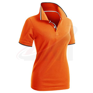 Polo transpirable de talla grande para mujer al precio más bajo, camiseta polo con bordado personalizado, polo de manga corta de verano con logo. - Product Image 2