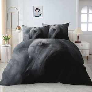 Set Copripiumino Super King Size in Microfibra con 2 Federe, Motivo a Pois 3D Moderno Personalizzabile, Set 6 Pezzi Grigio-Animal King - Product Image 1