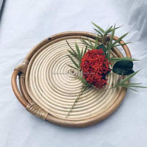 ถาดเสิร์ฟหวายทำมือเป็นมิตรต่อสิ่งแวดล้อมเครื่องใช้บนโต๊ะอาหารสำหรับตกแต่งทนทานปรับแต่งได้ตามต้องการจากเวียดนาม - Product Image 6