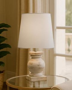 White Resin Draped Table Lamp Distressed Silver Finish Tabletop <b>Bedside</b> <b>Reading</b> <b>Light</b> Decorative Home Decor - Product Image 4