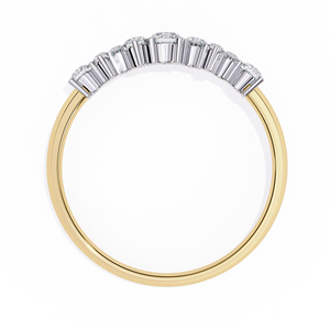 Anillos de Compromiso y Boda de Oro Sólido de 14K con Diamantes Cultivados en Laboratorio, Corte Brillante Redondo, para Mujer, 0.30 CTW, Joyería para Uso Diario - Product Image 5