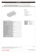 Condensador Cerámico Dieléctrico de Alta Calidad Taiyo MSASE168SB5225KTNA01 EMK107BJ225KA-T 0603 X5R 2.2UF 16V 10% (Paquete de 100 Unidades)