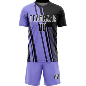 ชุดเสื้อฟุตบอลฤดูร้อนคุณภาพสูงน้ำหนักเบาของสโมสร Custom Club แห้งเร็ว ระบายอากาศได้ดี ชุดยูนิฟอร์มฟุตบอลสำหรับผู้ใหญ่แบบ unisex - Product Image 5
