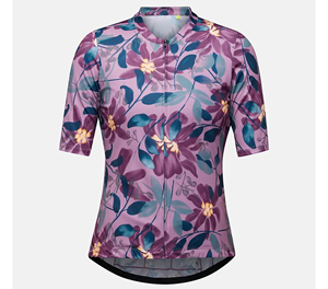 Maillot de cyclisme floral pour femmes, maillot de cyclisme personnalisé à imprimé floral, maillot de cyclisme de performance pour femmes - Product Image 4