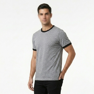 Camisetas de manga corta para hombre, corte regular, 100% algodón, lisas, personalizables, de alta calidad, transpirables, de secado rápido, a bajo precio. - Product Image 5